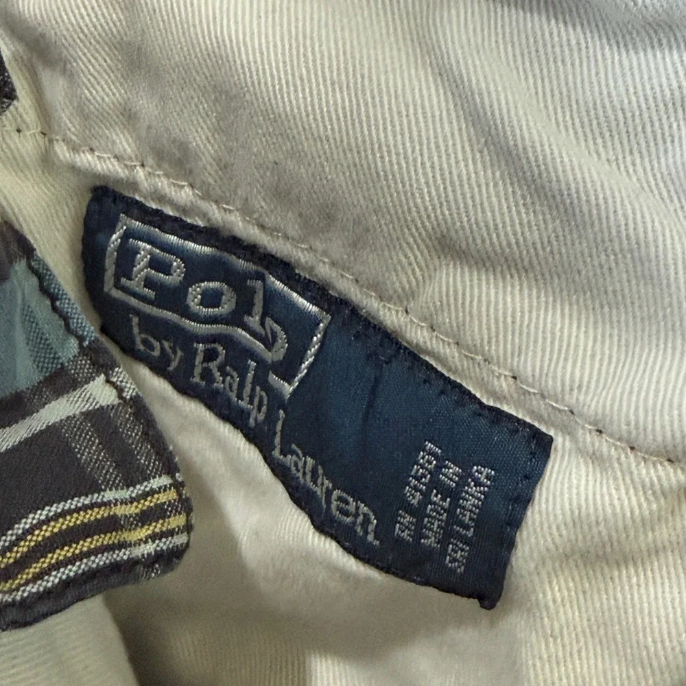 Vintage Polo Ralph Lauren Men Plaid Cargo Shorts Multi Color Type C-1 Utility 44